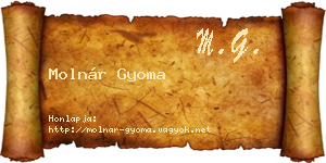 Molnár Gyoma névjegykártya